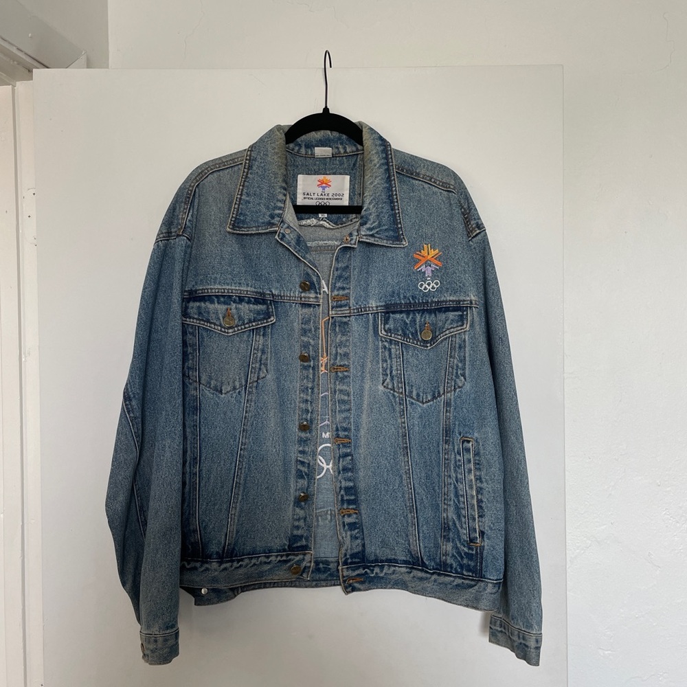 salt lake city 2002 winter games 
official denim jacket